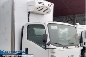 Unidad de refrigeración de transporte de camiones Corunclima V650F instalada en Perú