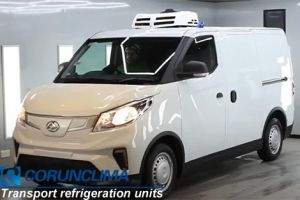 Unidades de refrigeración eléctrica Corunclima CC completa instaladas en furgonetas frigoríficas Maxus e-deliver 3