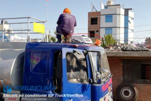 Aire acondicionado completamente eléctrico de cabina de camión instalado en Perú